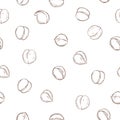 Hand drawn chickpeas beans. Vector pattern