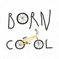 Bmx bike typographic poster