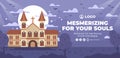 Hand drawn christian church sale banner Vector illustration Royalty Free Stock Photo