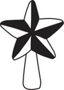 Hand Drawn christmas star illustration Royalty Free Stock Photo