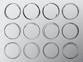 Hand drawn circles sketch frame super set. Rounds scribble line circles. Vector illustrations