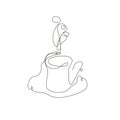 Hand drawn coffee cup Royalty Free Stock Photo