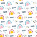 Hand-drawn color childish simple pattern for children
