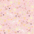 Hand Drawn Colored Summer Seamless Pattern