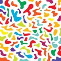 Hand-drawn colorful camouflage pattern