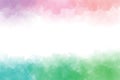 rainbow watercolor wet splash background frame digital painting eps10 vectors illustration