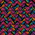 Hand drawn colorful seamless pattern