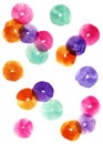Hand Drawn Confetti Abstract Watercolor Geometrical Background Royalty Free Stock Photo