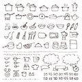 Hand drawn cookware sketch icon Royalty Free Stock Photo