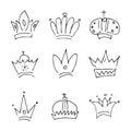 Hand drawn crowns