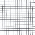 Hand drawn cute grid. doodle grey, white, black, pale plaid pattern with Checks. Graph square background with texture