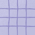 Hand drawn cute grid. doodle lilac, purple, violet, lavender plaid pattern with Checks. Graph square background with