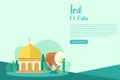 Ied Al Adha landing page illustration