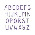 Cute latin alphabet