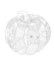 Hand drawn decorative pumpkin with beautiful floral patterns Royalty Free Stock Photo