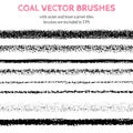 Hand drawn decorative vector brushes.