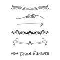 Hand drawn design elements