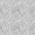 Hand drawn doddle seamless pattern.