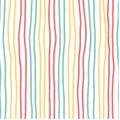 Hand drawn horizontal stripe pattern vintage soft pastel colour seamless
