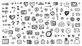 Hand-drawn doodle icons set 2 Royalty Free Stock Photo