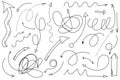 Hand-Drawn Doodle Set With Arrows Royalty Free Stock Photo