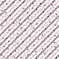 Hand drawn doodle style wavy stripes