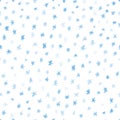 Hand-drawn doodles sketch snowflake seamless Royalty Free Stock Photo