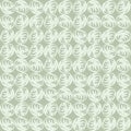 Hand drawn elegant rose bloom seamless pattern. Vector painterly organic flower mosaic on mint green background. 2 Tone