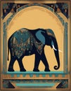 Hand-Drawn Elephant Illustrations for Personalized Gifts Royalty Free Stock Photo