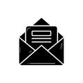 Hand Drawn Email Vector Line Icon. message, mail, missive, communication, notification, correspondence