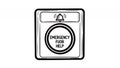 Hand Drawn Emergency Help Button with Bell in White Background, Symbolizes Urgency, Assistance, and Immediate Support Royalty Free Stock Photo
