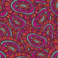 Hand drawn ethnic endless pattern