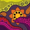 Hand-drawn ethno pattern, tribal background. It can be used for wallpaper, web page, bags Royalty Free Stock Photo