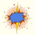 Hand drawn explosion star burst copy space Royalty Free Stock Photo