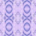 Hand drawn floral ethnic pattern. Seamless abstract batik print. Royalty Free Stock Photo