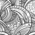 Hand drawn floral pattern