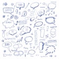 Hand drawn freestyle doodles Royalty Free Stock Photo
