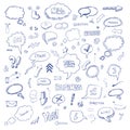 Hand drawn freestyle doodles Royalty Free Stock Photo