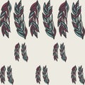 Hand drawn geometric ethnic seamless pattern