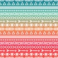 Hand drawn geometric ethnic tribal seamless pattern. Wrapping paper. Scrapbook. Doodles style. Tribal native vector Royalty Free Stock Photo
