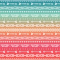 Hand drawn geometric ethnic tribal seamless pattern. Wrapping paper. Scrapbook. Doodles style. Tribal native vector Royalty Free Stock Photo