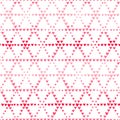 Hand drawn geometric hearts seamless pattern, valentine`s day backdrop with cute doodle heart - great for textiles, banners, Royalty Free Stock Photo