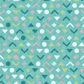 Hand drawn geometrical seamless pattern, abstract background, great for textiles, banners, wallpaper, wrapping - vector design Royalty Free Stock Photo