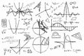 Hand drawn geometry set Royalty Free Stock Photo