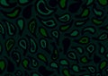 Green paisley pattern design for wallpaper use