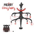 Cute and funny Christmas monsters