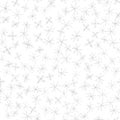 Hand Drawn grey Snowflakes Christmas Seamless Patt