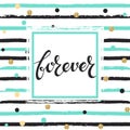 Hand drawn grunge lineal pattern and hand drawn text Royalty Free Stock Photo