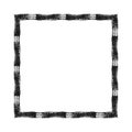 Hand drawn Grunge square rectangle frames.