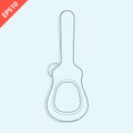 hand drawn guitar case icon design vector flat isolated illustration Royalty Free Stock Photo